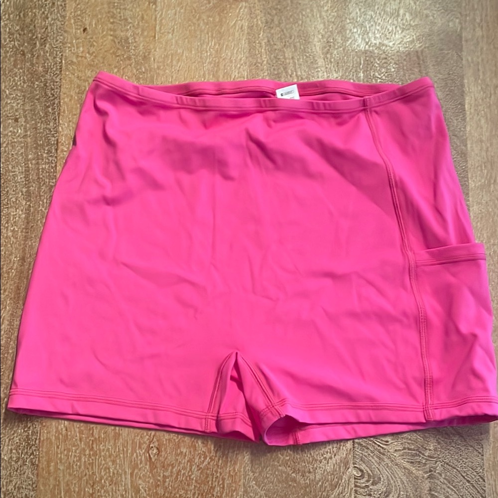 NWT HALARA Bubblegum Pink Asymmetrical Dress WITH SHORTS - Picture 7 of 10